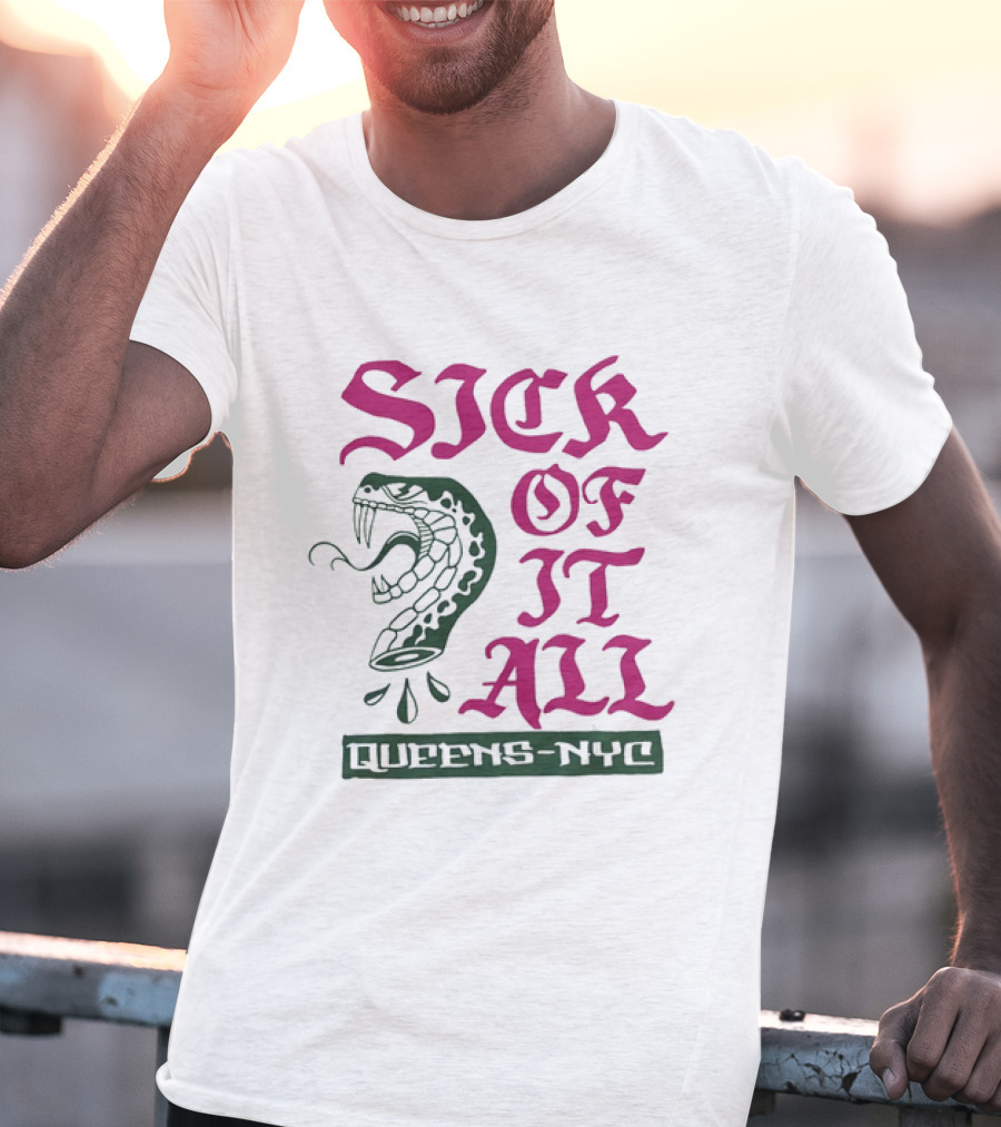 Sick Of It All Snake Queens NYC Hardcore Punk T-Shirt