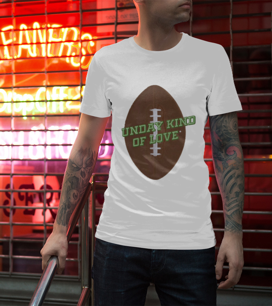 Sunday Kind Of Love Football Halftone Sports T-Shirt