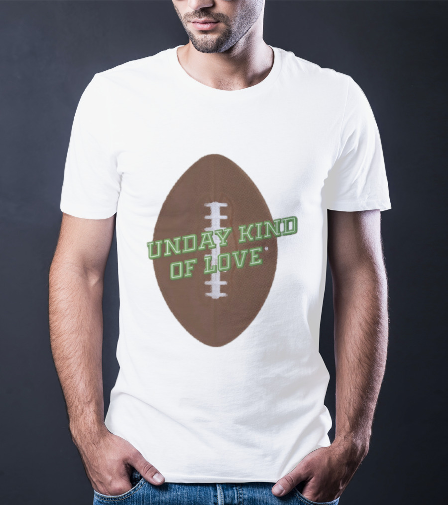 Sunday Kind Of Love Football Halftone Sports T-Shirt