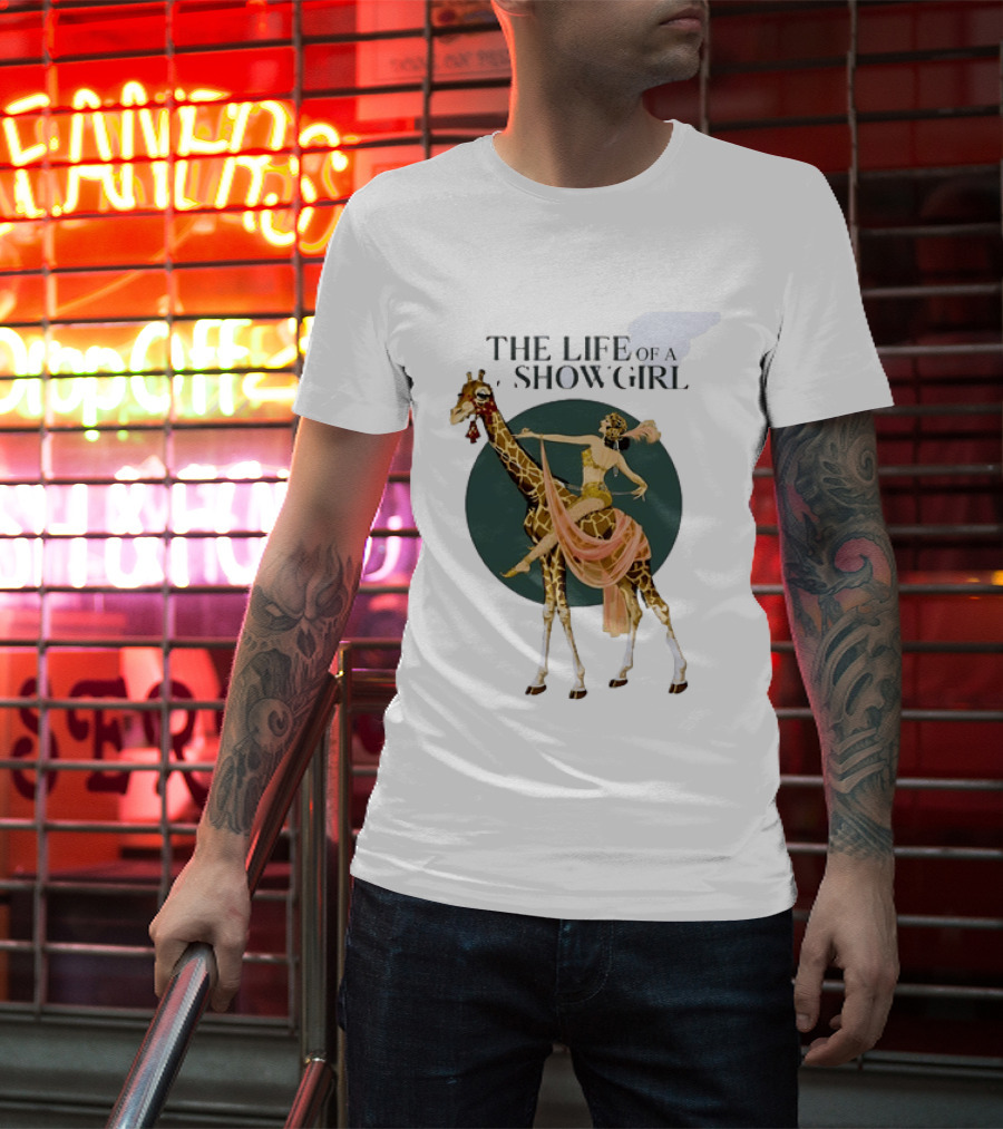 The Life Of A Showgirl With Deco Giraffe Art Deco T-Shirt