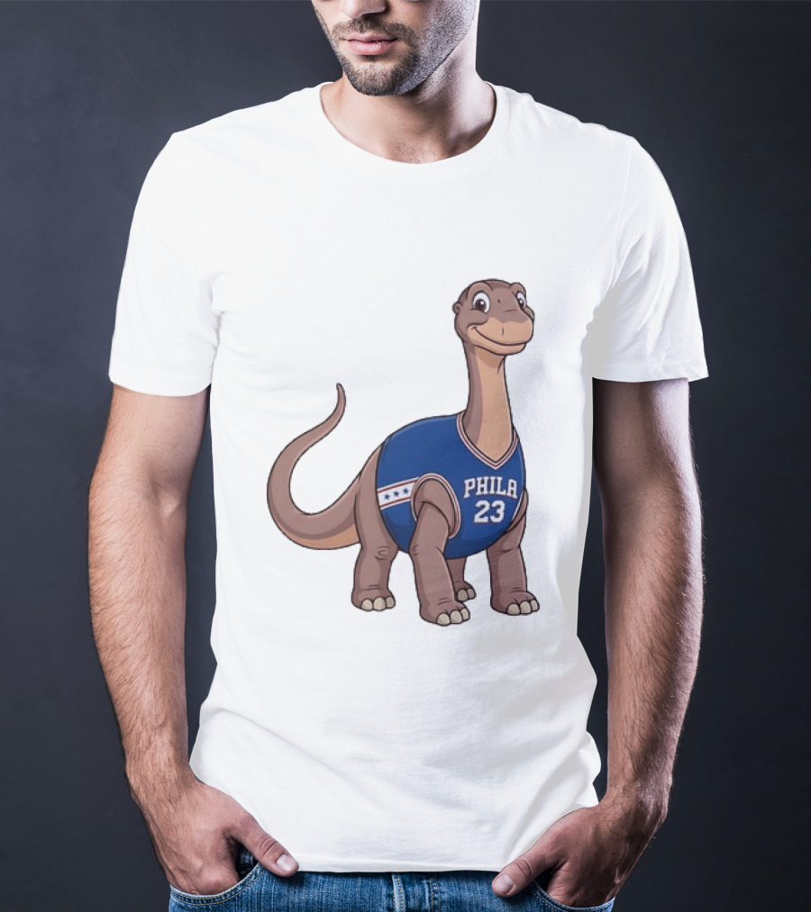Philadelphia 76ers Littlefoot Dinosaur LeBron James 23 T-Shirt