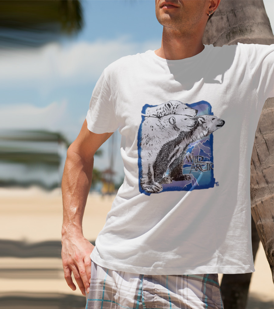 Polar Bear Trio Wild Arctic Sea World Wildlife T-Shirt
