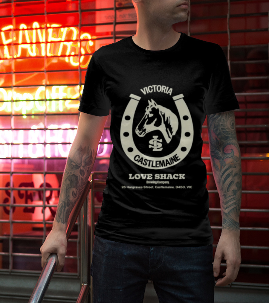 Victoria Castlemaine Horse Shoe Love Shack Brewing Co 28 Hargraves Street Castlemaine 3450 VIC T-Shirt