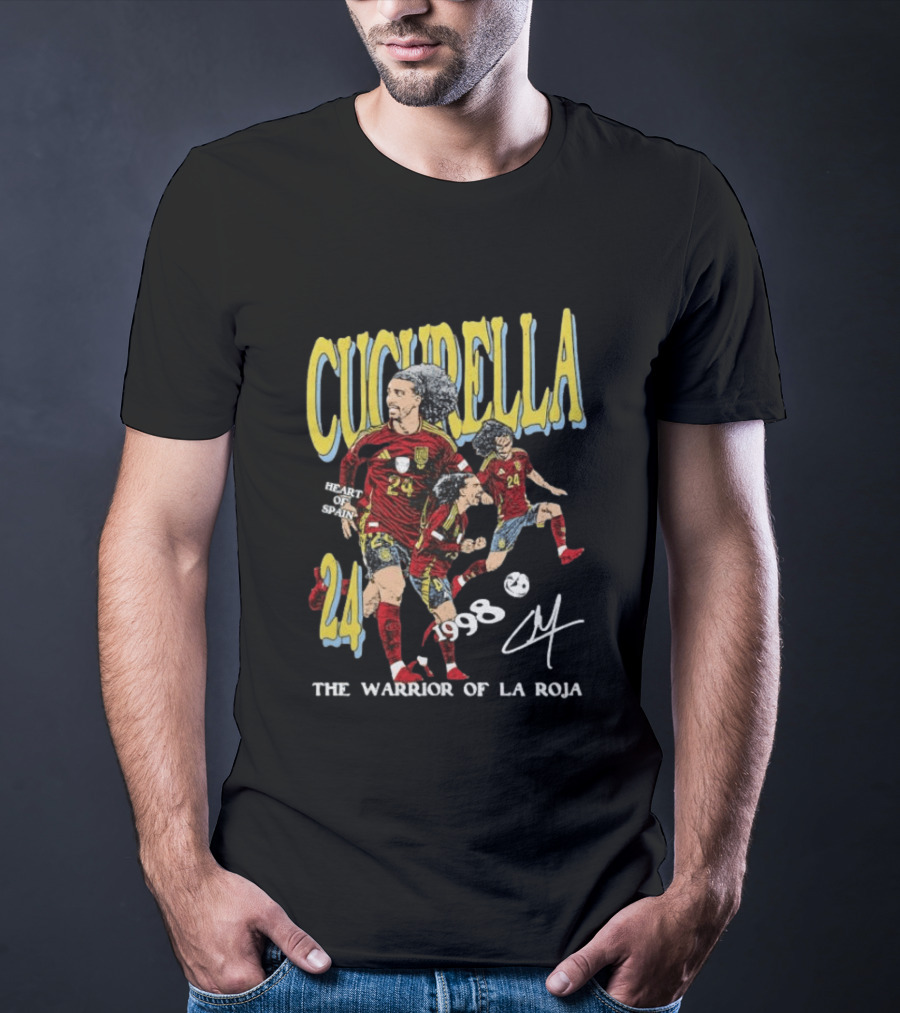Cucurella Heart Of Spain 24 1998 The Warrior Of La Roja T-Shirt