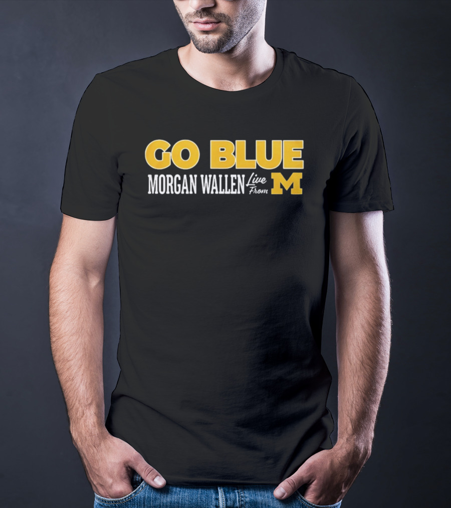 Morgan Wallen Live From Michigan Go Blue M T-Shirt