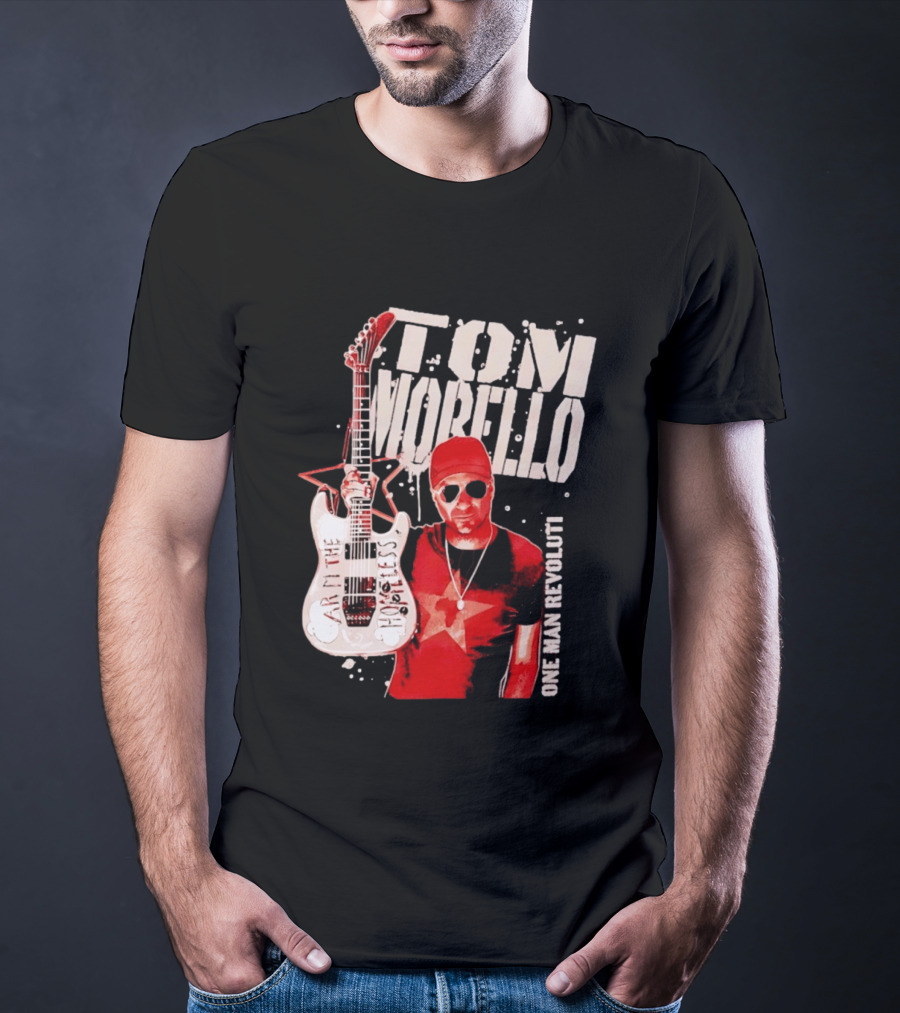 Tom Morello Arm The Homeless Guitar One Man Revolution Red Star T-Shirt