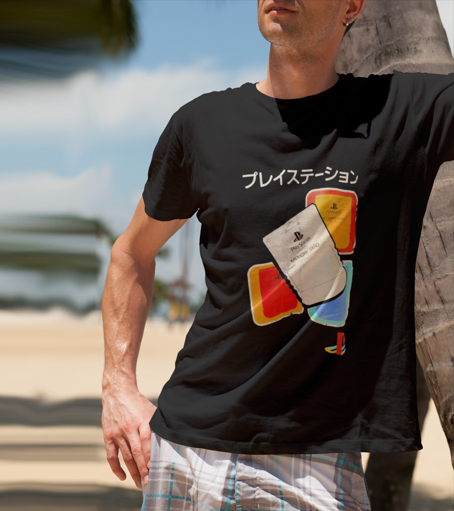 PlayStation Memory Card PS1 Sony Classic Retro Gaming Accessories T-Shirt