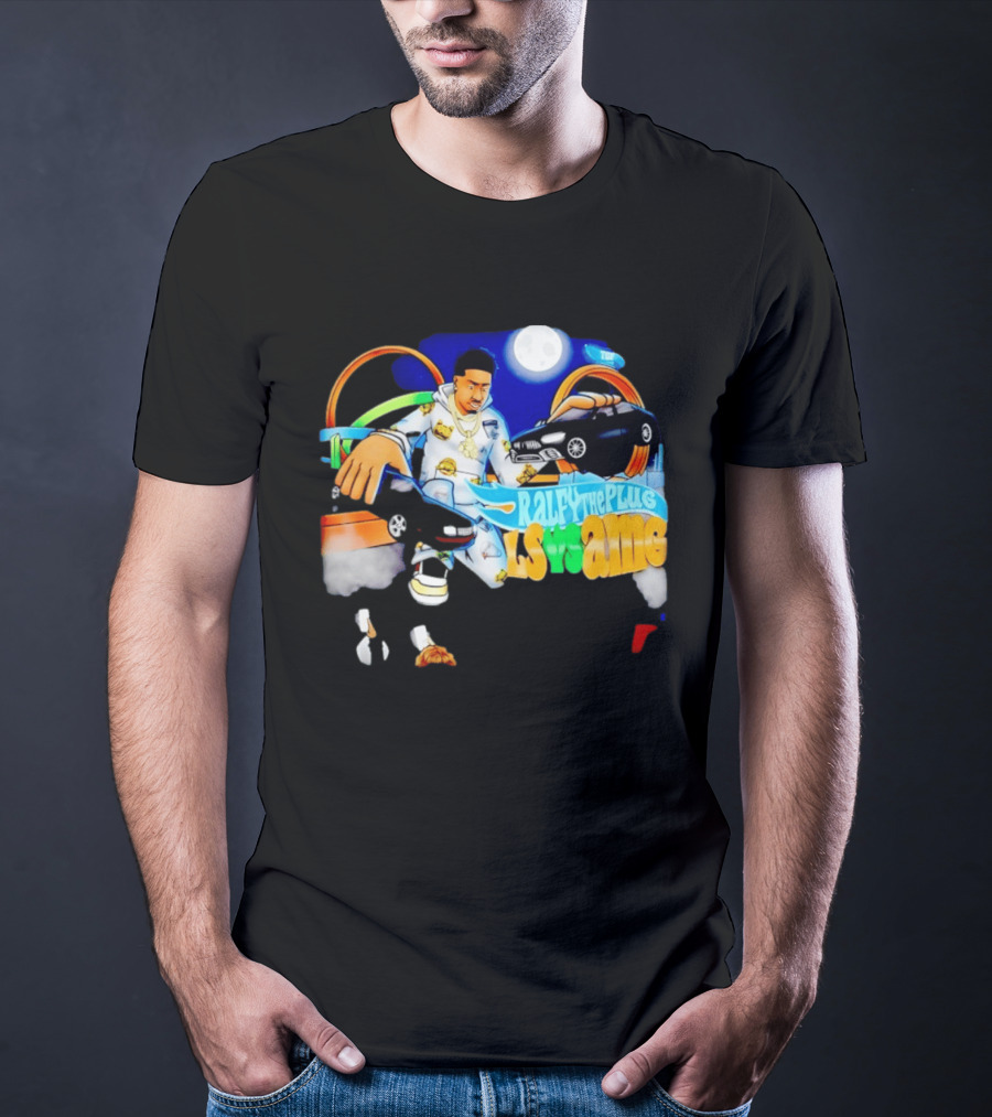 Ralfy The Plug LS Vs AMG Hot Wheels Racing Adventure With Street Style And Iconic Moonlit Scene T-Shirt
