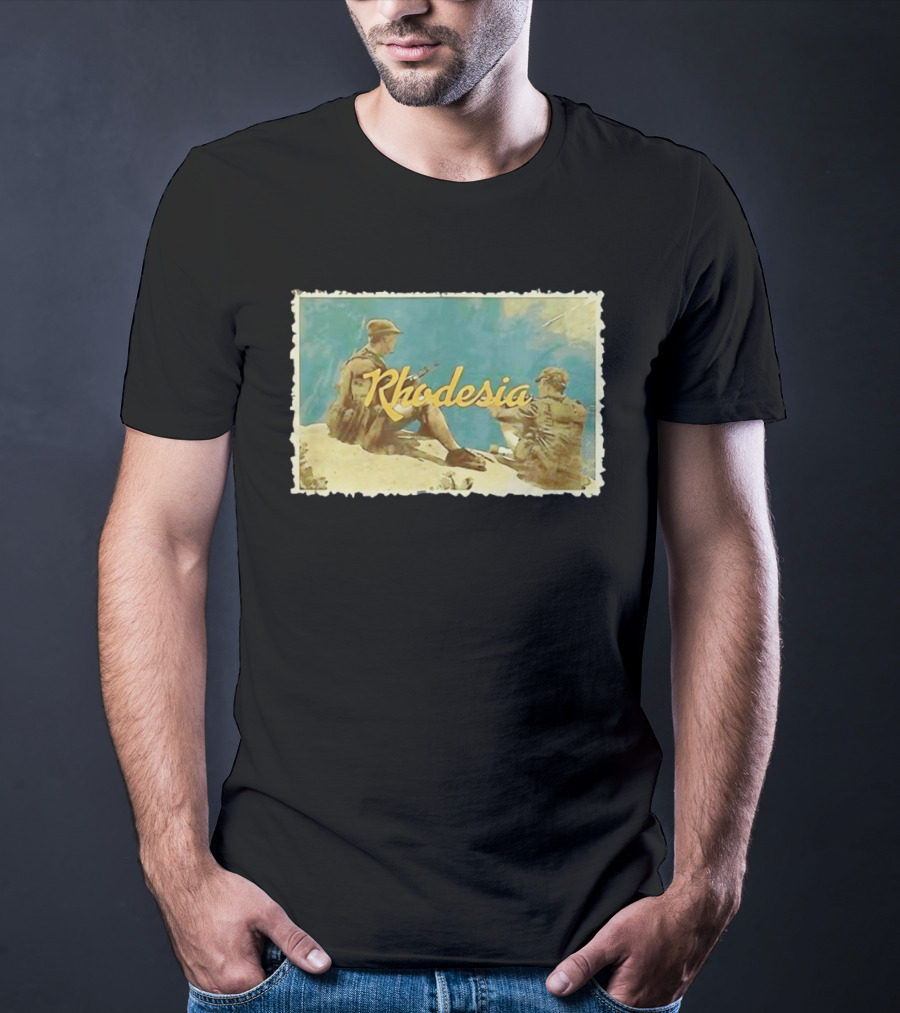 Rhodesia Soldiers Bush War Vintage Nostalgia T-Shirt