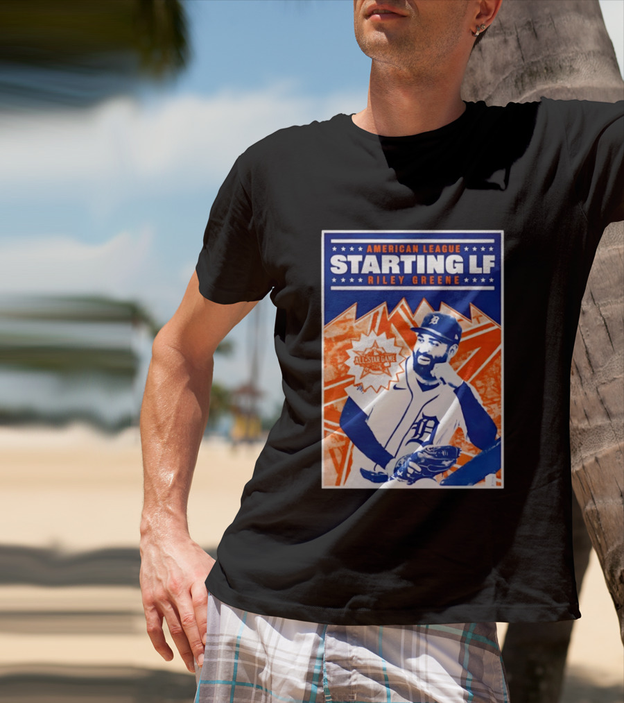 American League Starting LF Riley Greene 2024 All Star Game T-Shirt