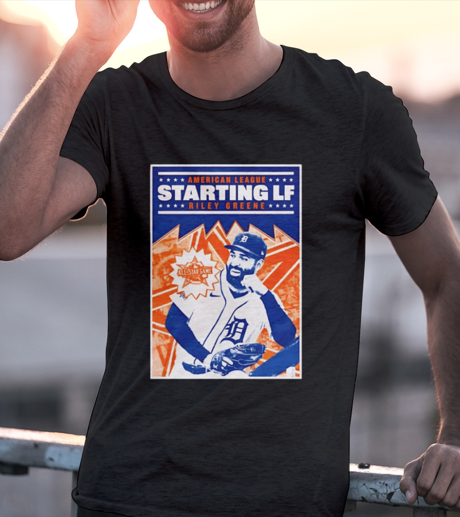 American League Starting LF Riley Greene 2024 All Star Game T-Shirt