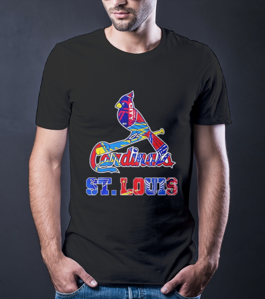 St Louis Cardinals City SC Soccer Baseball T-Shirt