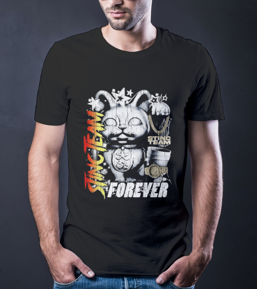 Stinc Team Forever Lucky Cat Bootleg Stinc Team Forever T-Shirt