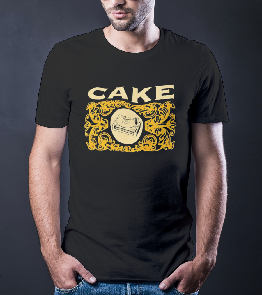 Cake Band Turntable Vintage Alternative Rock Music T-Shirt