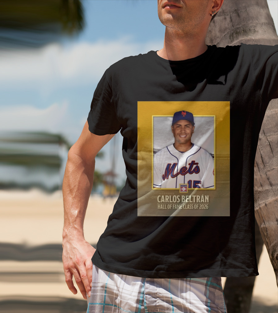 Carlos Beltrán Mets Hall Of Fame Class Of 2026 Induction T-Shirt