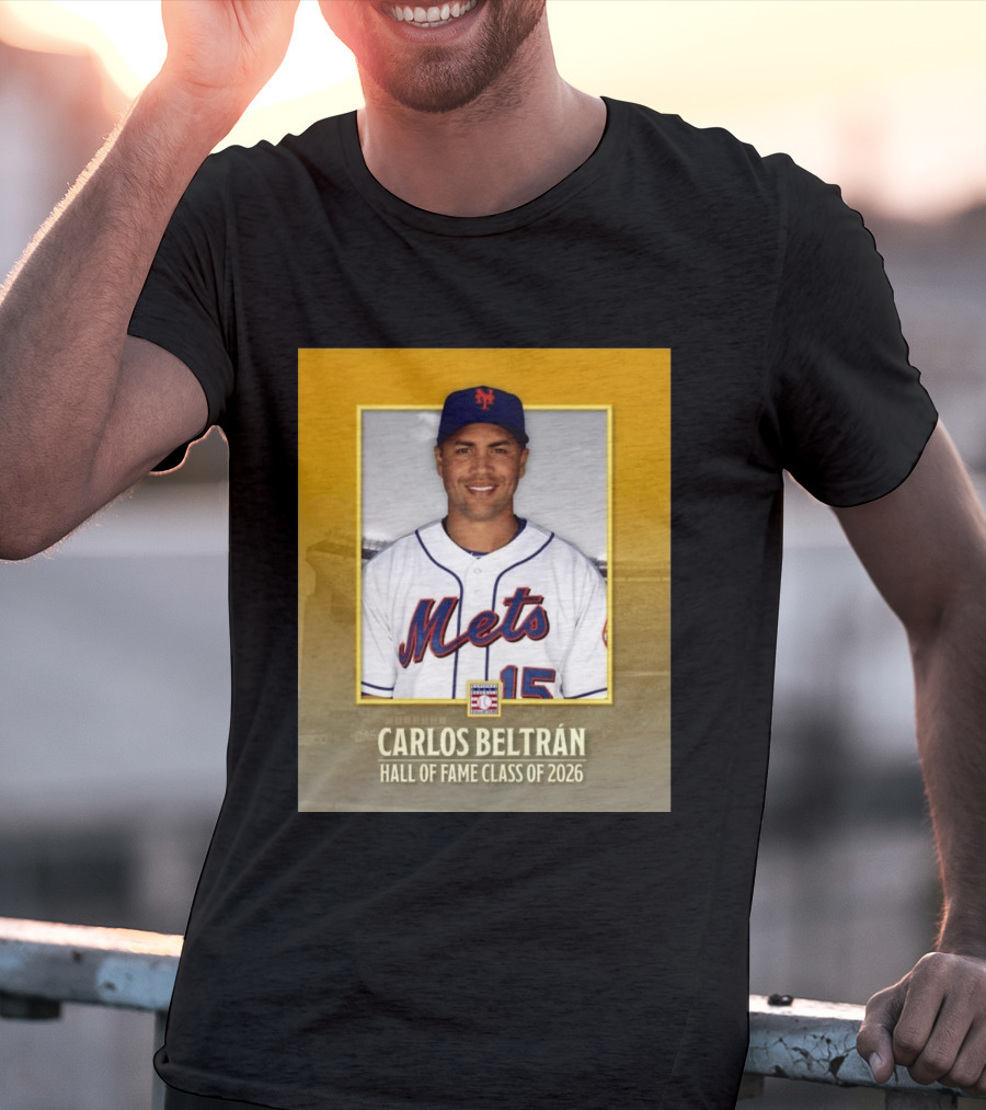 Carlos Beltrán Mets Hall Of Fame Class Of 2026 Induction T-Shirt