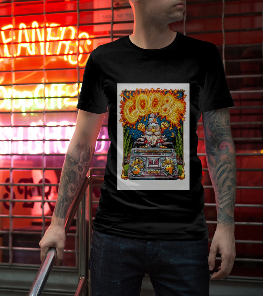 Goose July 3rd 4th 2026 Saratoga Springs NY T-Shirt