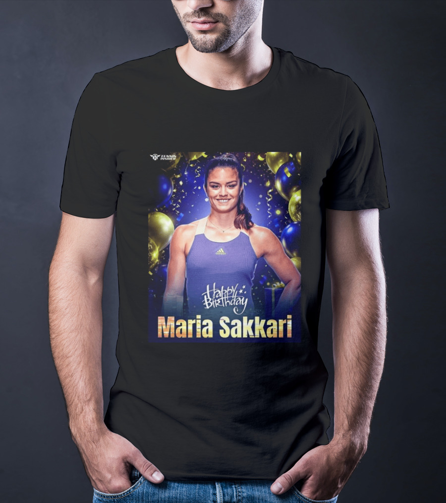 Happy Birthday Maria Sakkari Tennis Insider Celebration T-Shirt