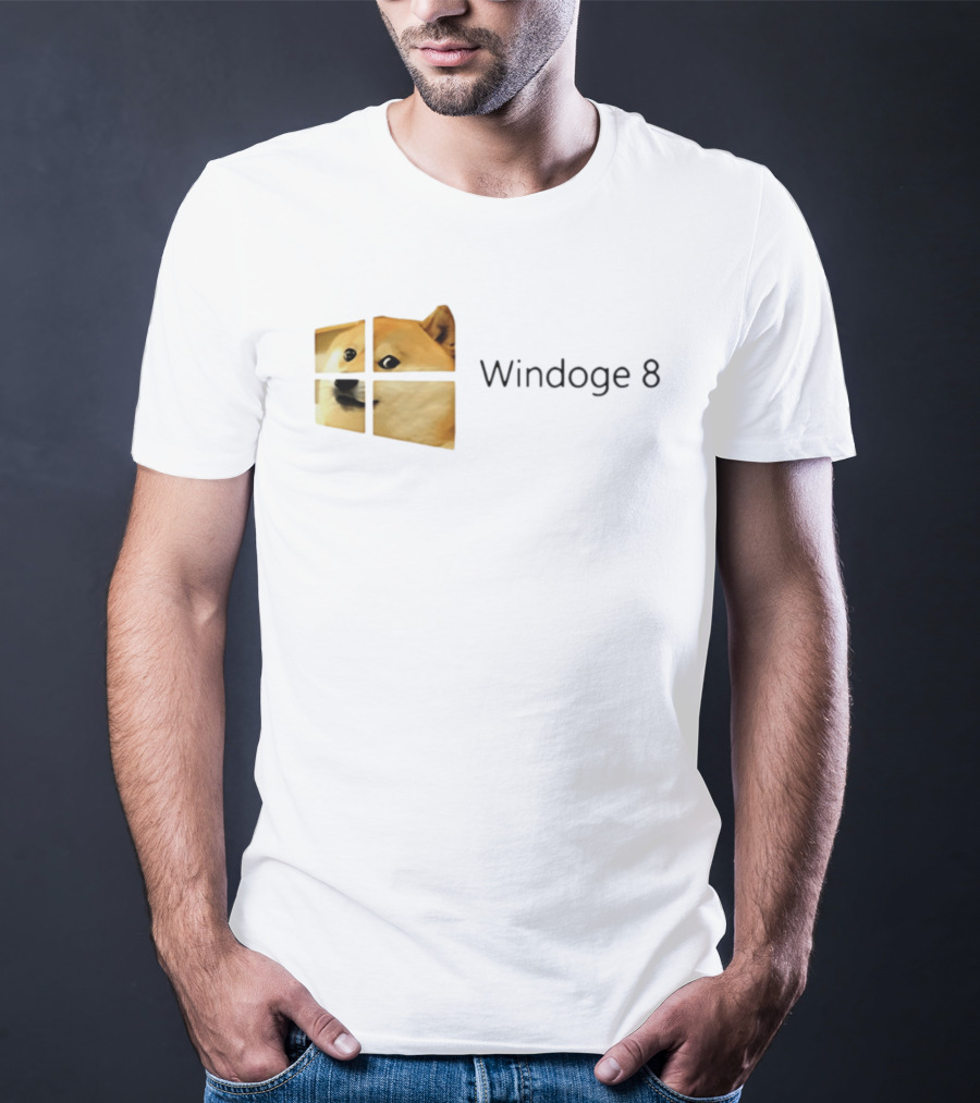 Doge Meme Windoge 8 Windows T-Shirt