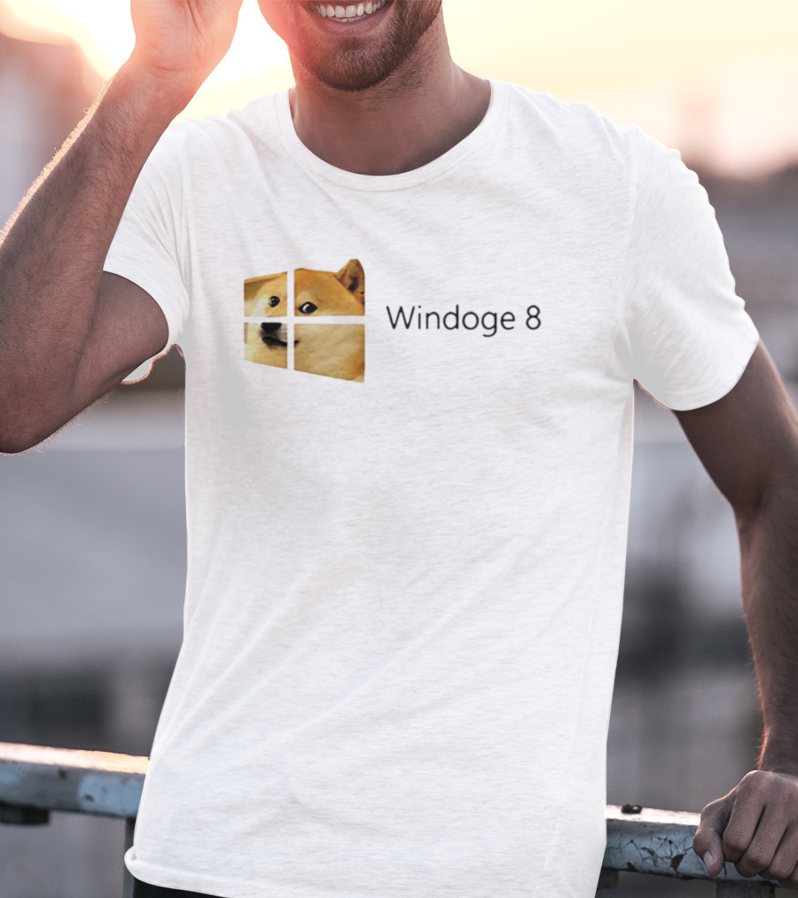 Doge Meme Windoge 8 Windows T-Shirt