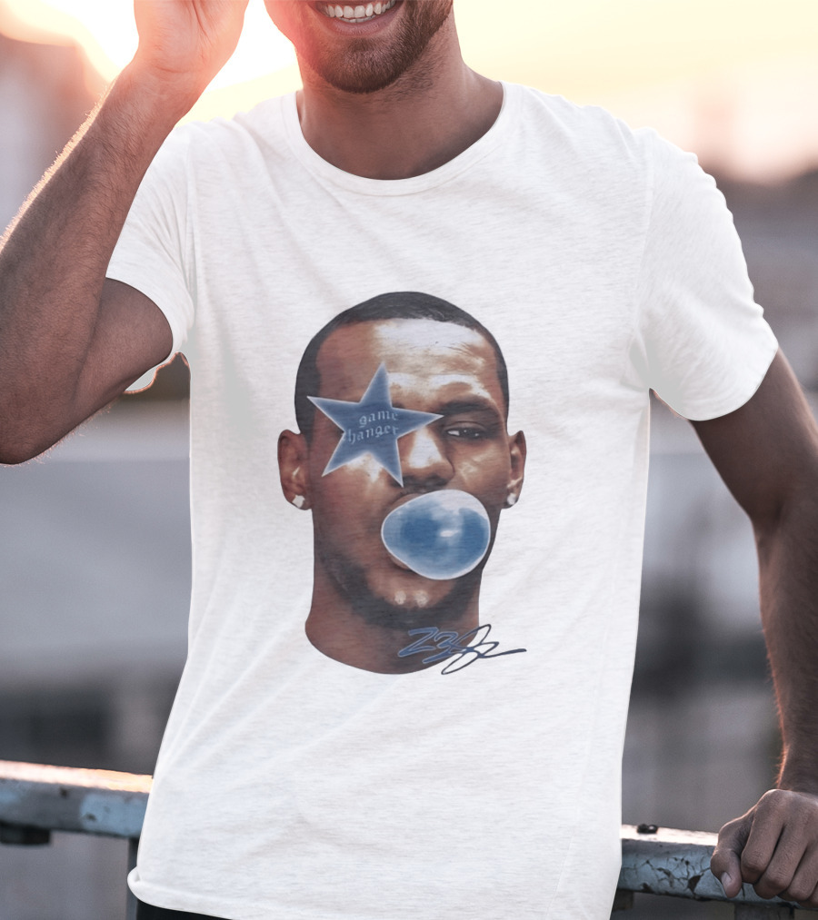 LeBron James Game Changer Star Blue Bubble 23 T-Shirt