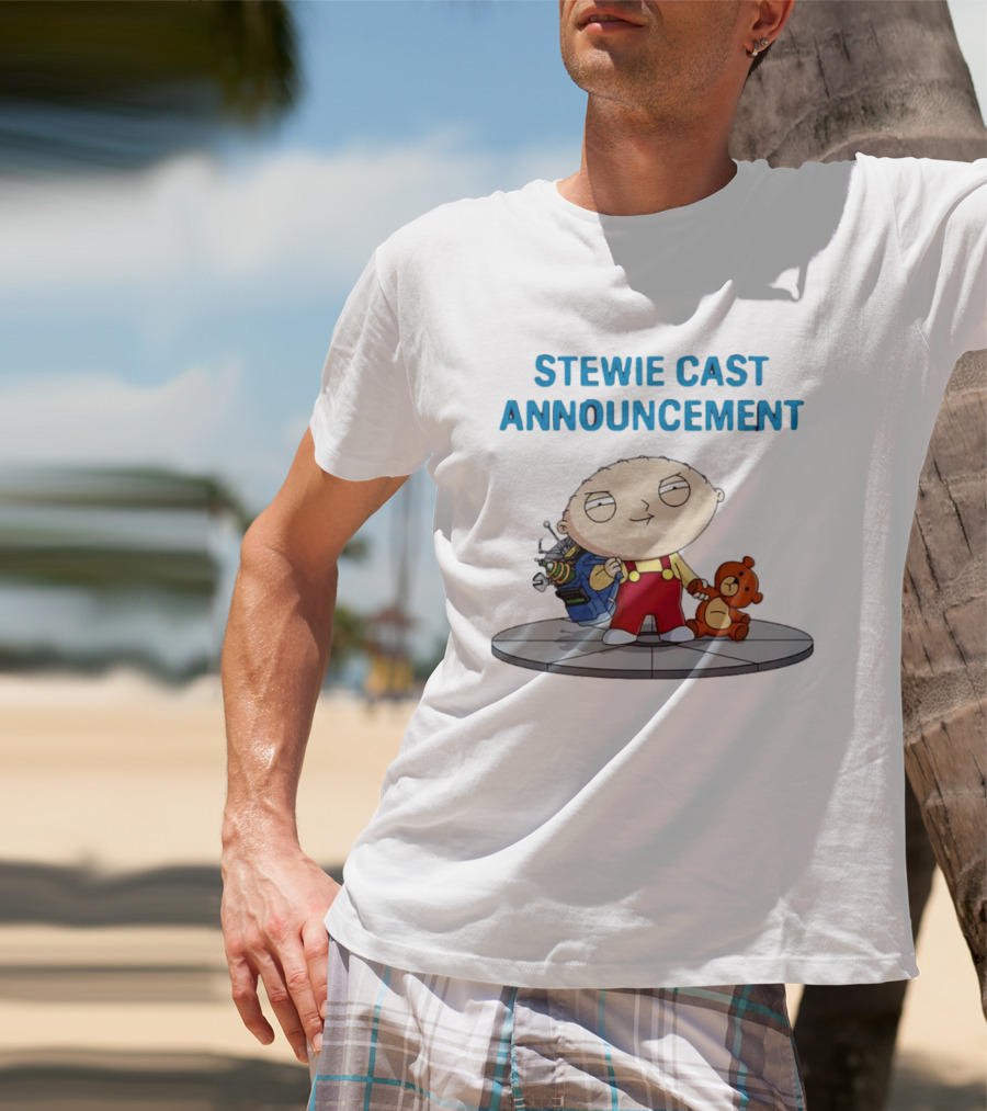 Stewie Griffin Family Guy Cast Announcement T-Shirt