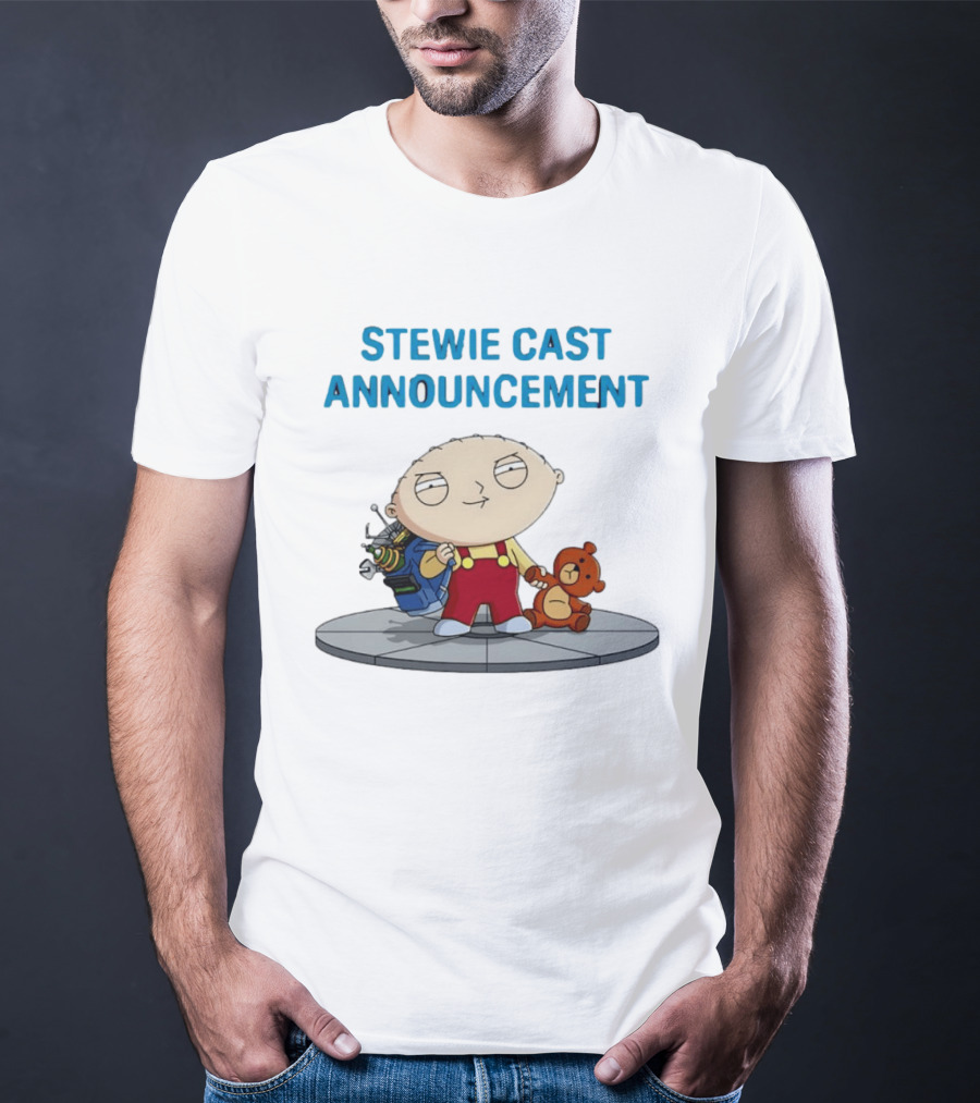 Stewie Griffin Family Guy Cast Announcement T-Shirt