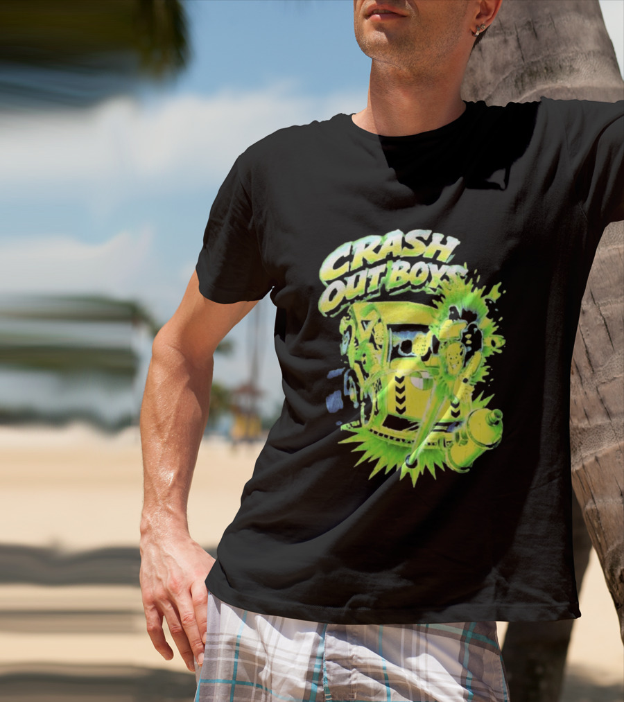 Adrien Broner Crash Out Boys Reven Brand Explosive Cartoon Car Scene T-Shirt