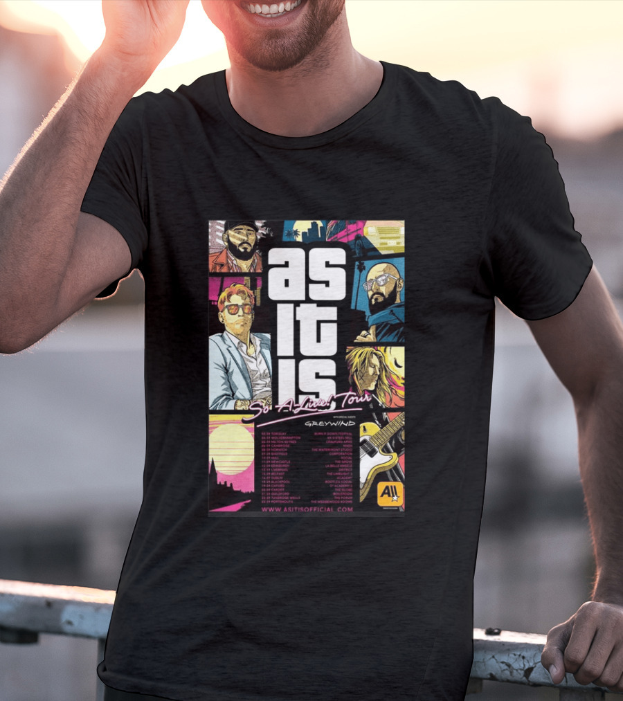 As It Is So Alive Tour UK Ireland 2026 Featuring Greywind T-Shirt