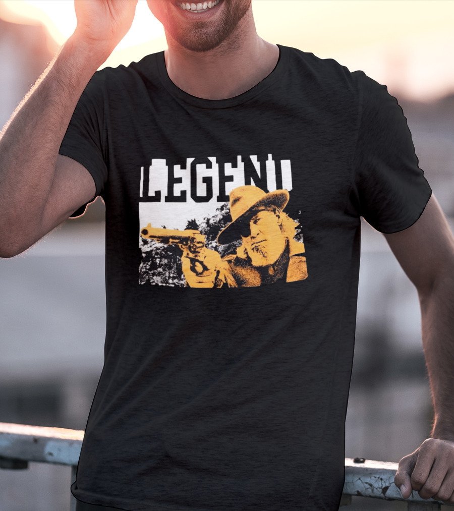 Legend Clint Eastwood Pointing Revolver T-Shirt