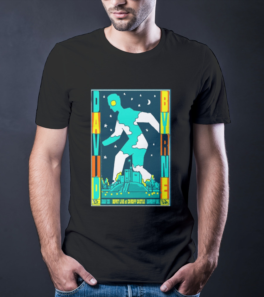 David Byrne Depot Live Cardiff Castle July 26 2026 Cardiff UK Show T-Shirt