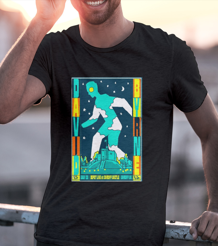David Byrne Depot Live Cardiff Castle July 26 2026 Cardiff UK Show T-Shirt