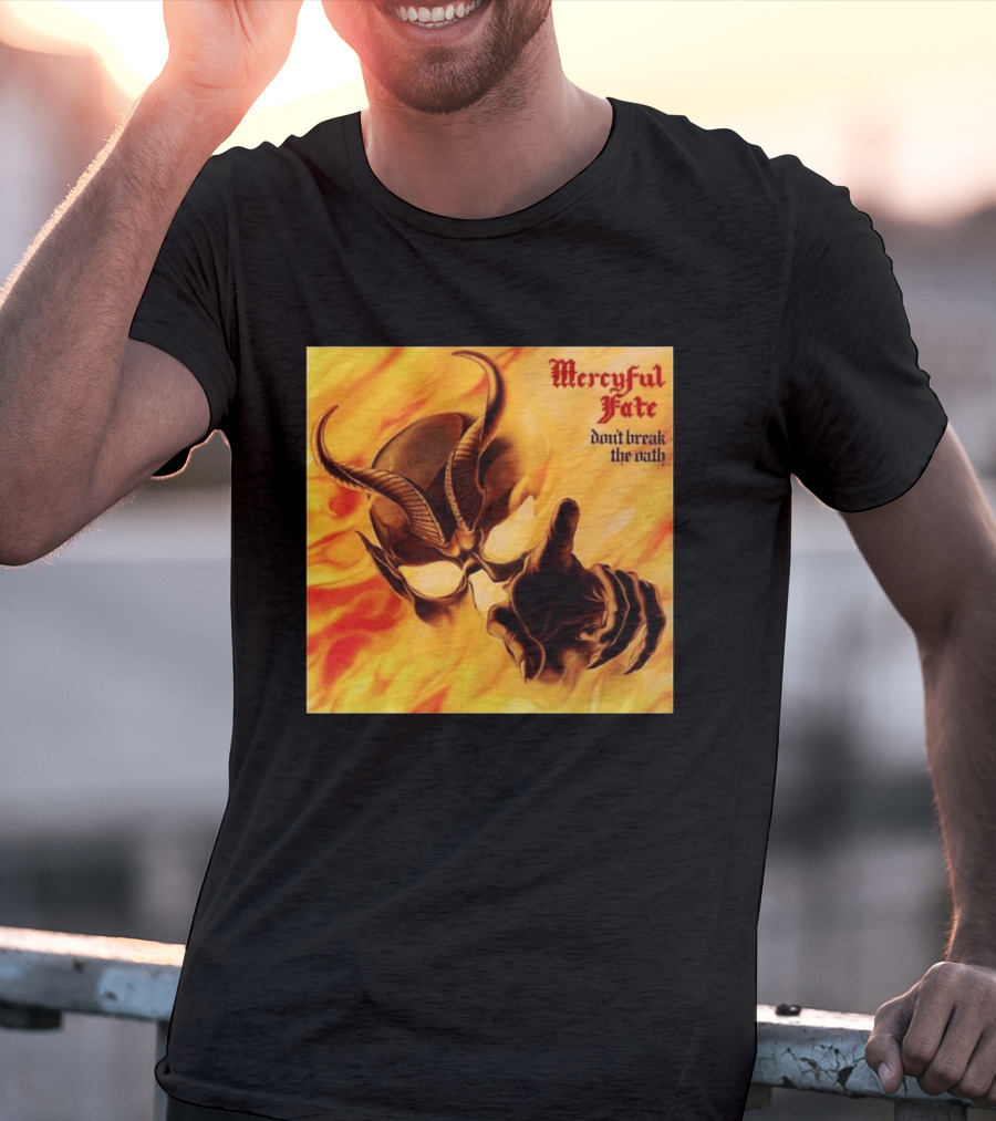 Mercyful Fate Don't Break The Oath Devil Horns Flame T-Shirt