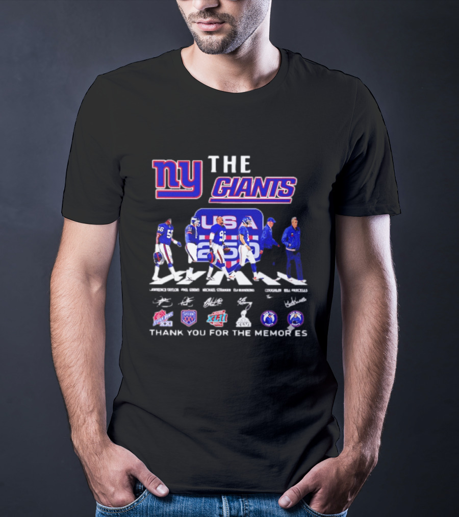 New York Giants US Legends Thank You For The Memories T-Shirt