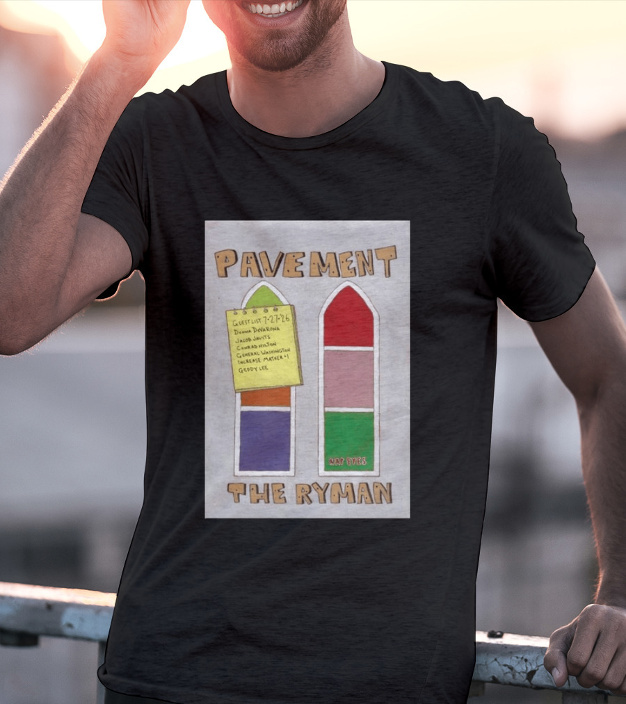Pavement The Ryman July 27 2026 Guest List Donna Jacob John Spiral T-Shirt
