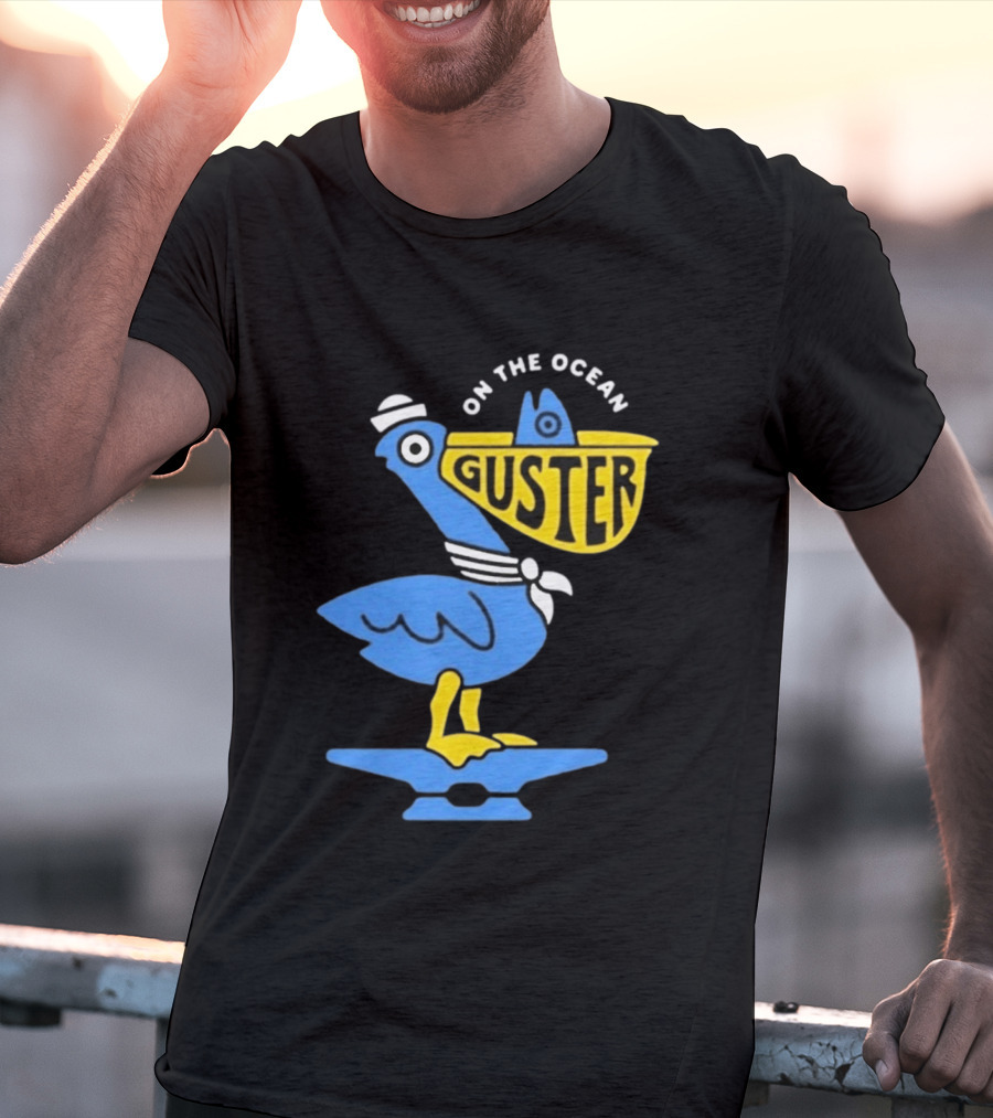 Pelican Guster On The Ocean Sailor Hat T-Shirt