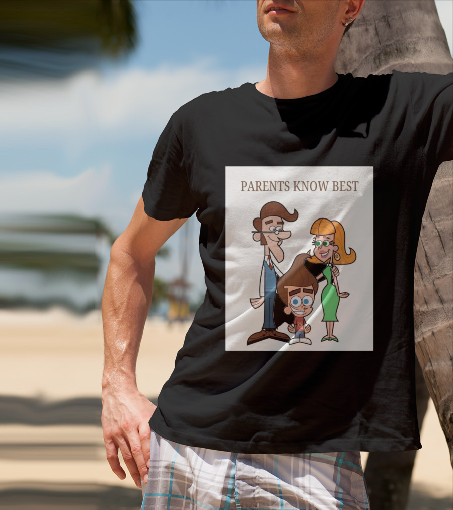 Parents Know Best Jimmy Neutron Timmy Turner Cartoon Mashup T-Shirt