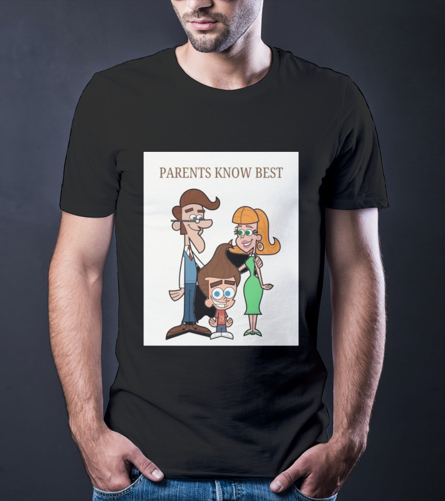 Parents Know Best Jimmy Neutron Timmy Turner Cartoon Mashup T-Shirt