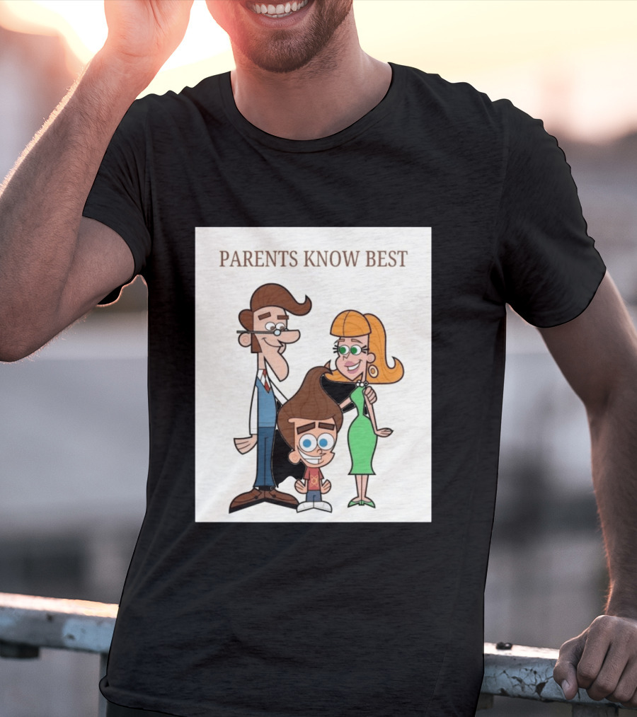 Parents Know Best Jimmy Neutron Timmy Turner Cartoon Mashup T-Shirt
