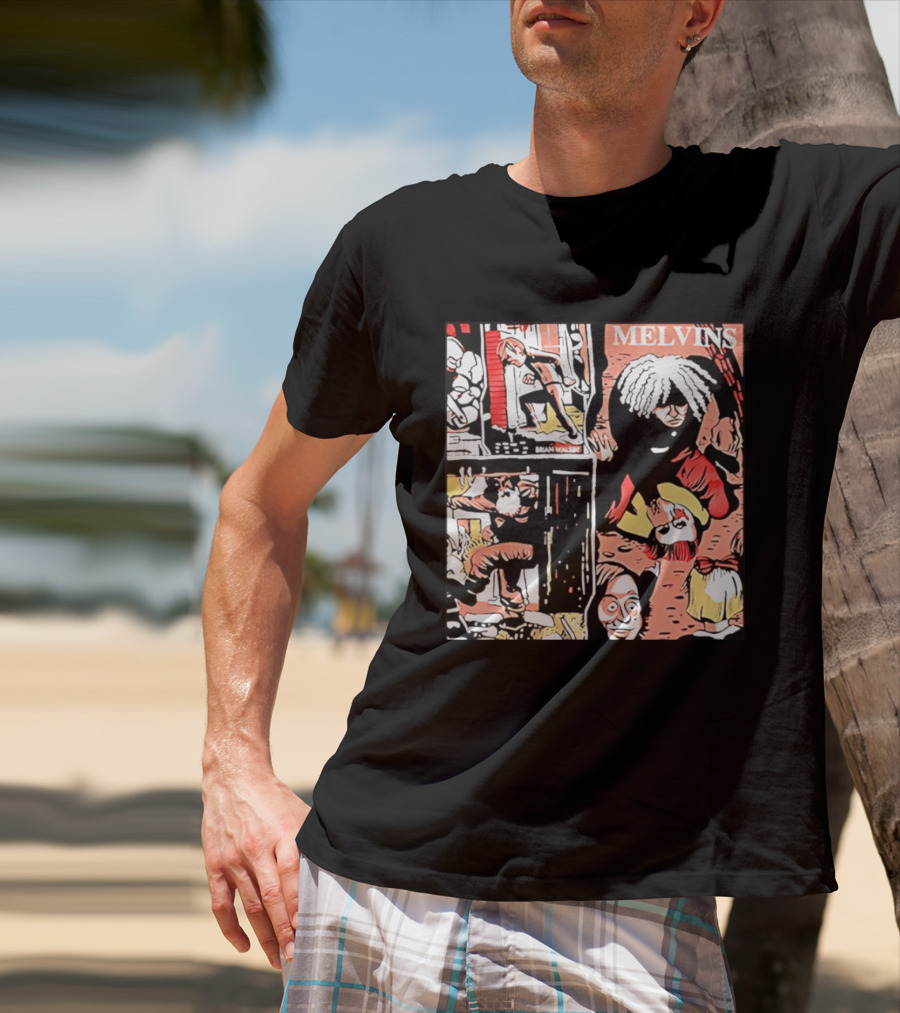 Melvins Brian Walsby Cartoon Art Alternative Rock T-Shirt