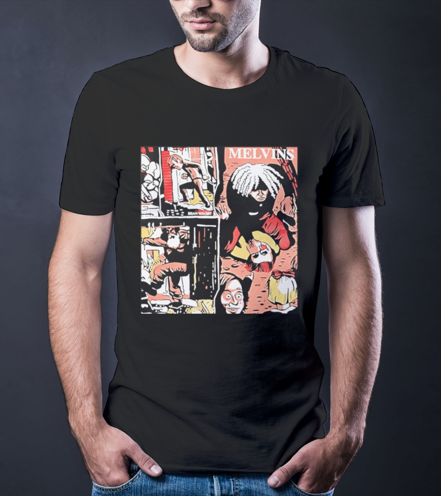 Melvins Brian Walsby Cartoon Art Alternative Rock T-Shirt