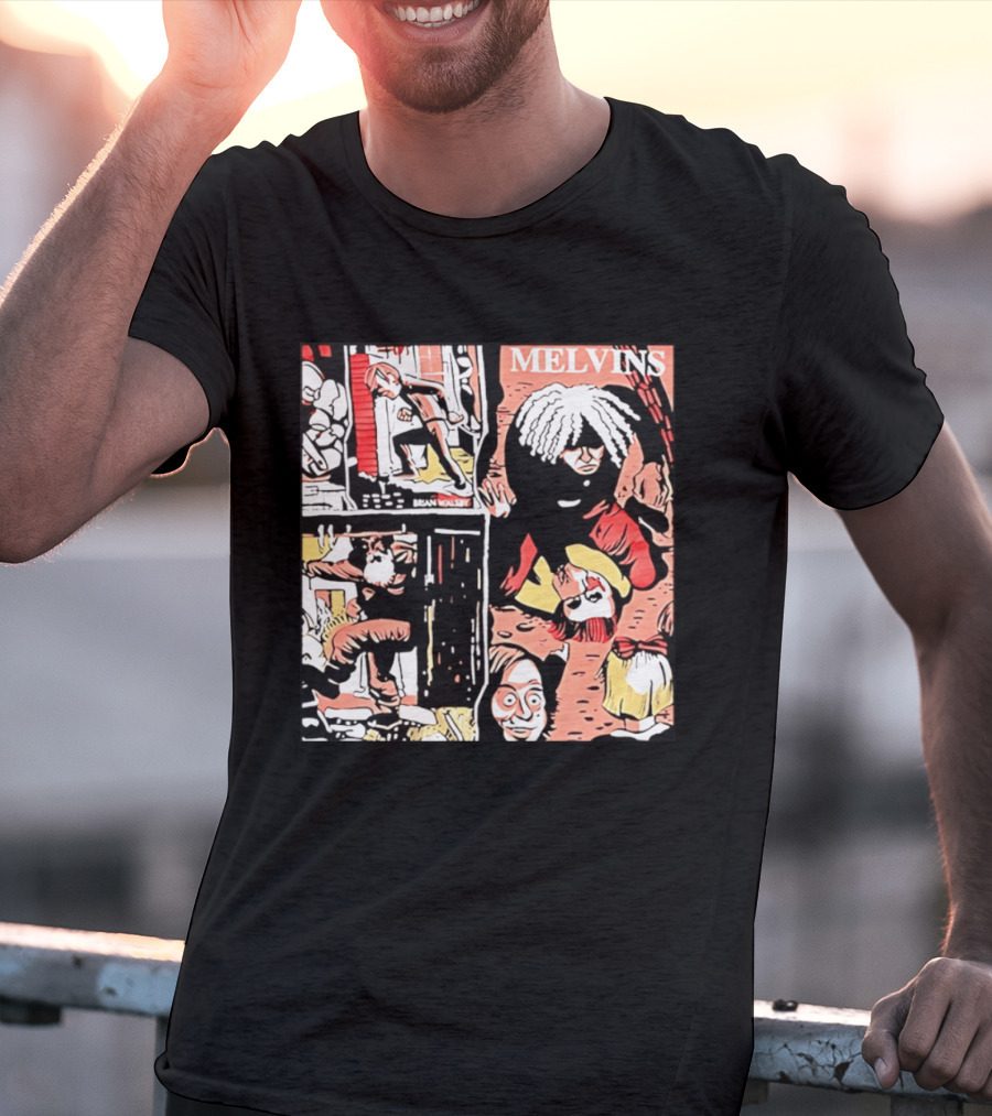 Melvins Brian Walsby Cartoon Art Alternative Rock T-Shirt