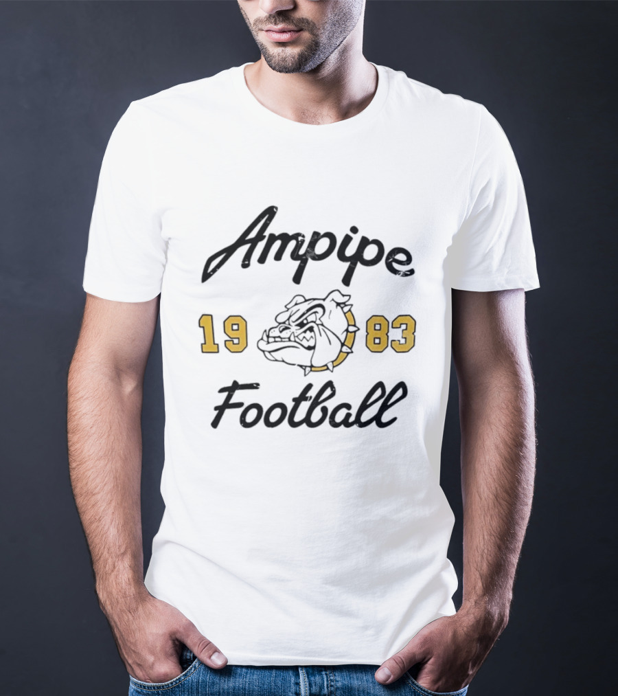 Ampipe 1983 Football Bulldog Athletic Men’s T-Shirt
