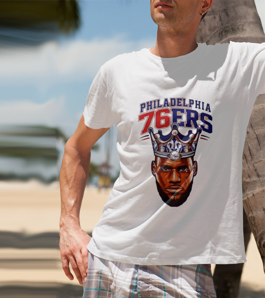 Philadelphia 76ers King Lebron 76 Crown T-Shirt