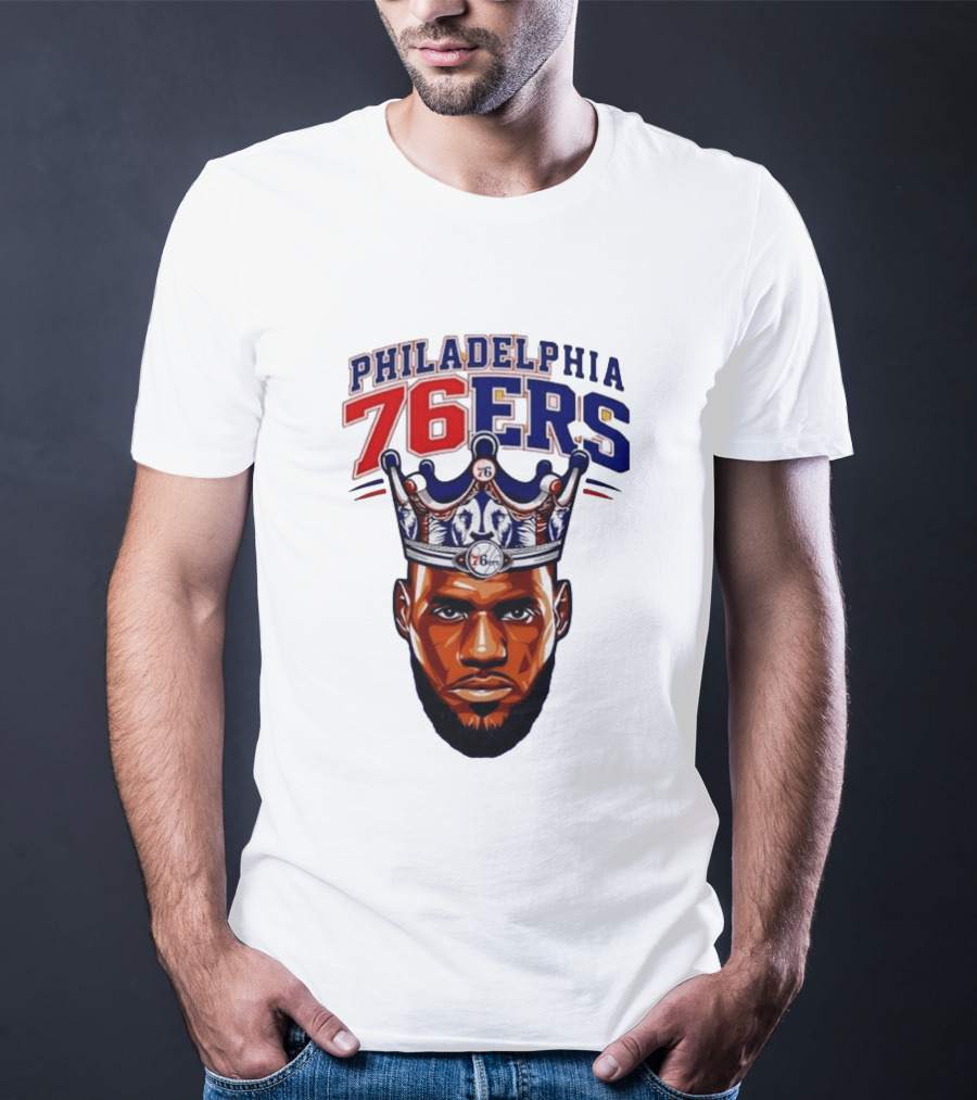 Philadelphia 76ers King Lebron 76 Crown T-Shirt