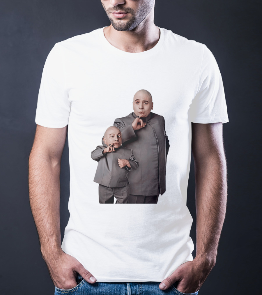 Dr Evil And Mini Me Iconic Duo Mike Myers Verne Troyer T-Shirt