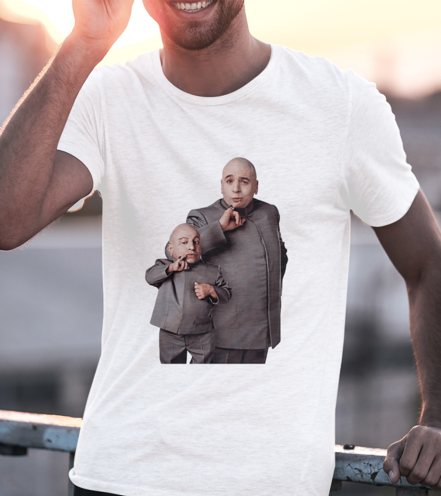 Dr Evil And Mini Me Iconic Duo Mike Myers Verne Troyer T-Shirt