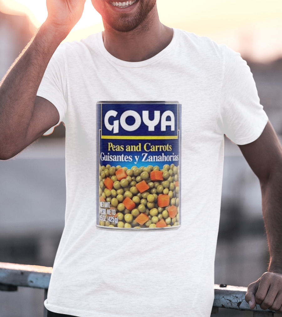 Goya Peas And Carrots Guisantes Y Zanahorias 15 Oz 425 G Canned Vegetable Mix T-Shirt