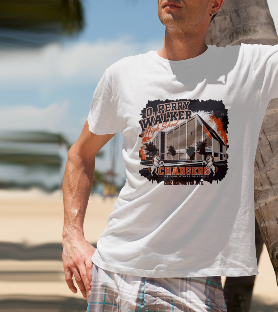O Perry Walker High School Chargers We Lead Others Follow 2832 Gen Meyer Ave T-Shirt