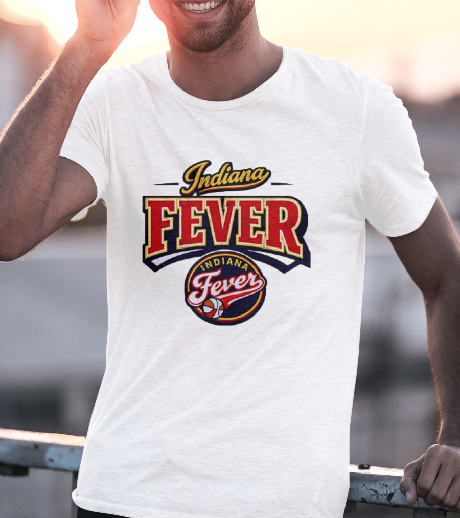 Indiana Fever WNBA Basketball Team Logo Historic T-Shirt